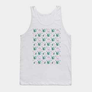 Cute pattern with Autumn and Winter cozy home elements Tank Top